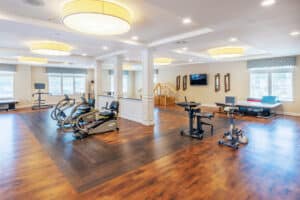 the rehab gym area at the Anchor Post Acute facility