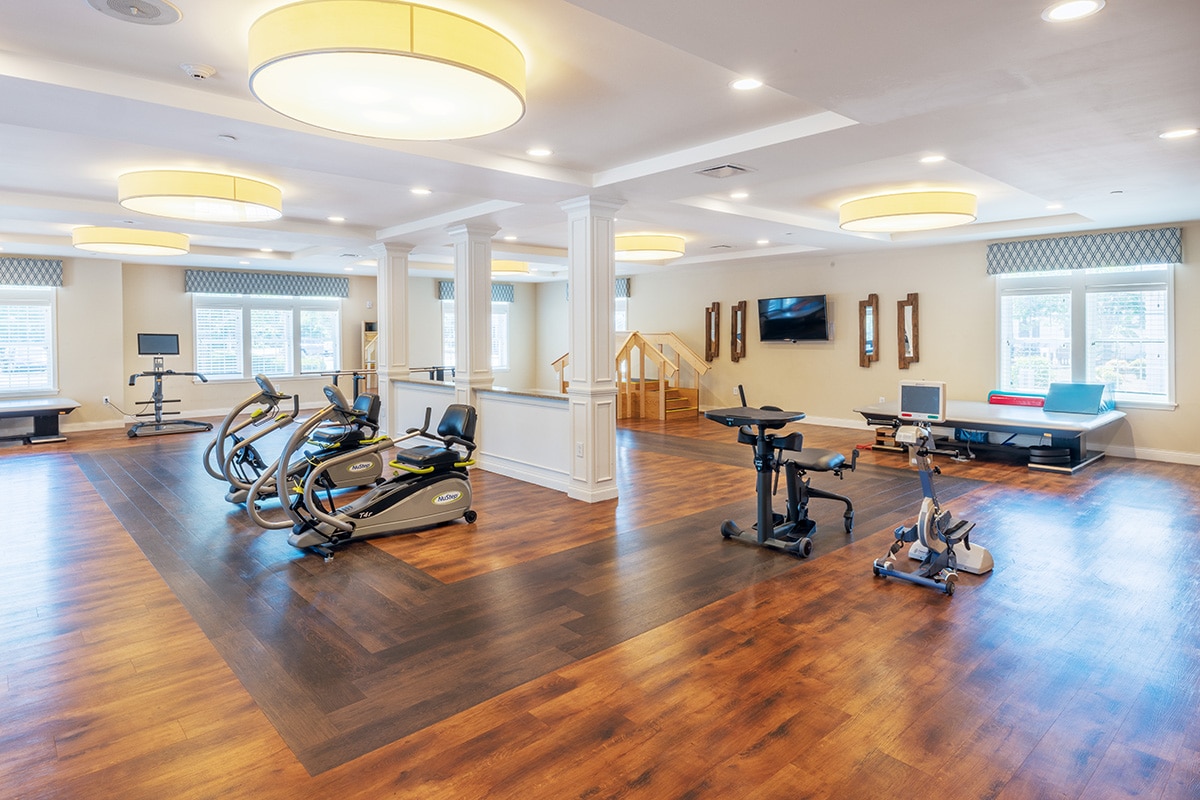 the rehab gym area at the Anchor Post Acute facility