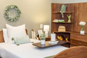 a private room at the Anchor Post Acute facility