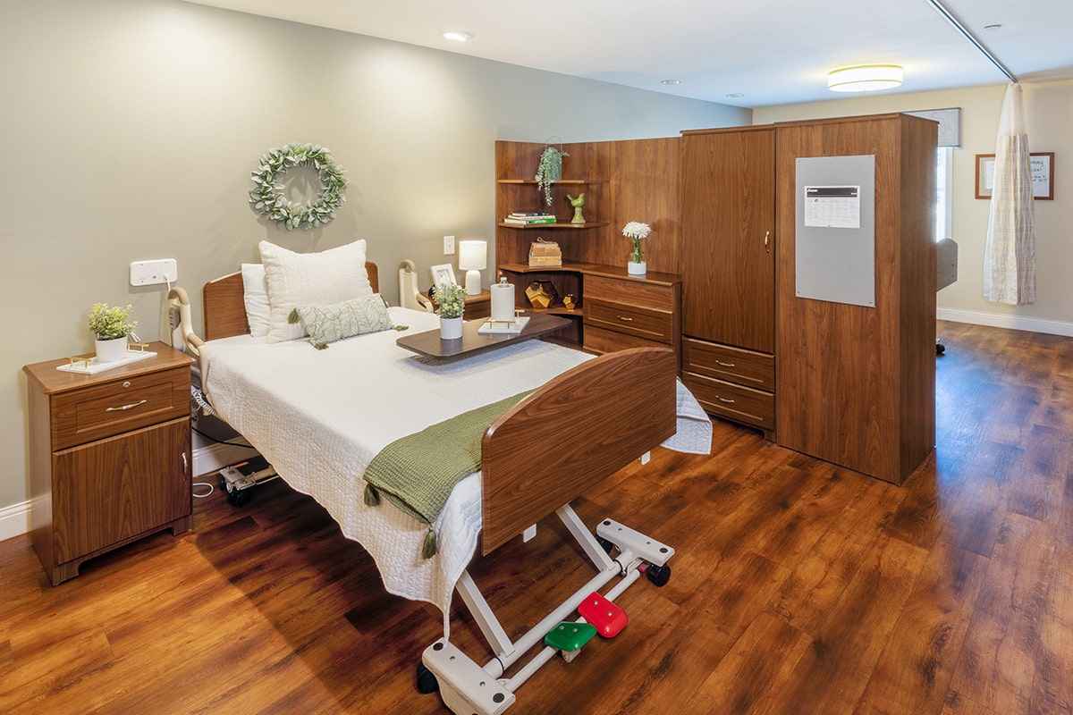 Private patient room at Anchor Post Acute facility.